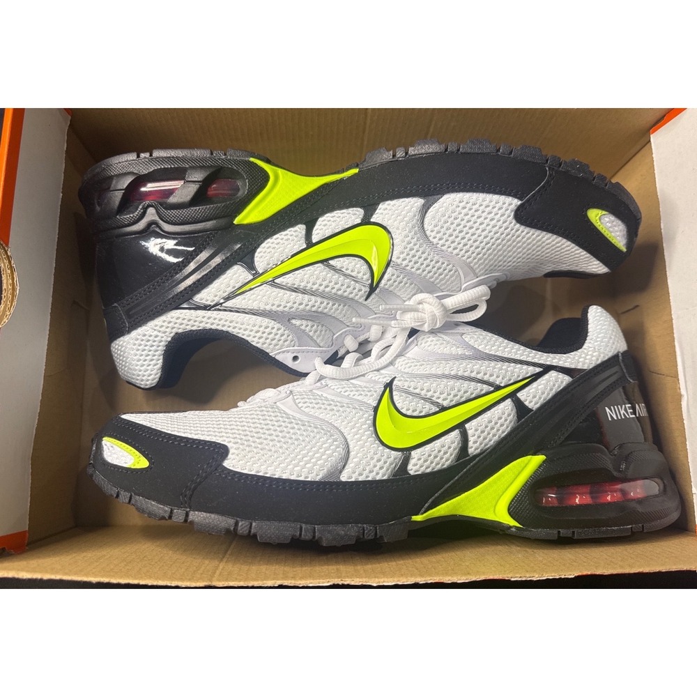 Nike Air Max Torch 4 Mens Running Shoes White Volt Black CK0061-100 Size 11.5